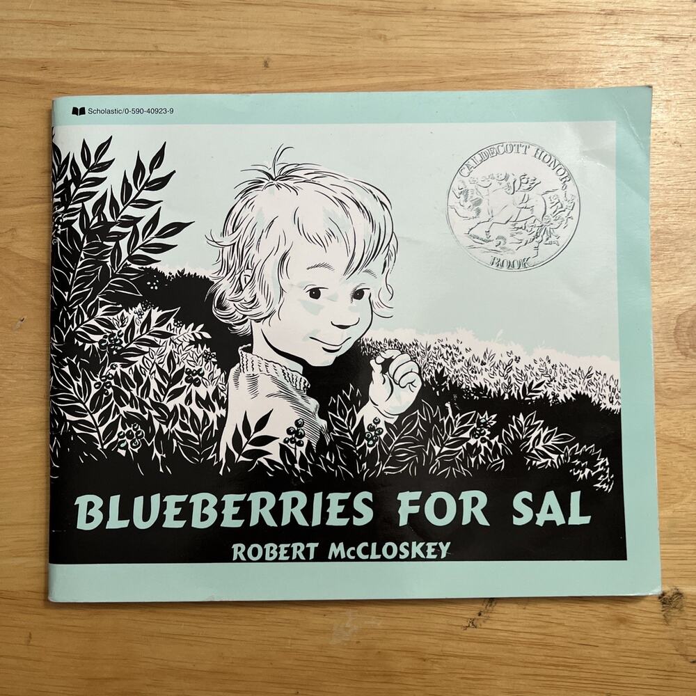 Blueberries For Sal By Robert McCloskey 1987 1st Scholastic Printing Paperback